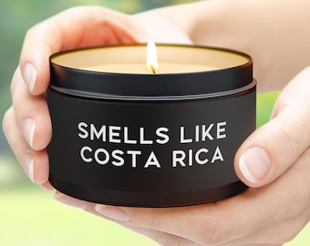 Vela con olor a Costa Rica, regalo para viajes a Costa Rica
