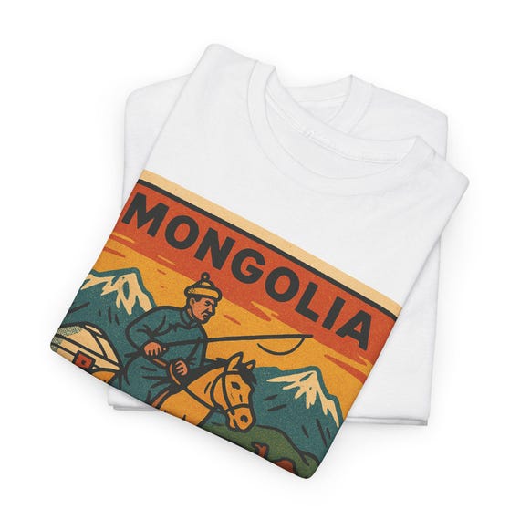 Mongolia Retro Comic T-shirt: Vintage Nomadic Pop Art Tee - Etsy