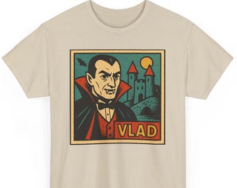 Vlad The Impaler T-Shirt: Retro Dracula Comic, Gothic Horror Tee