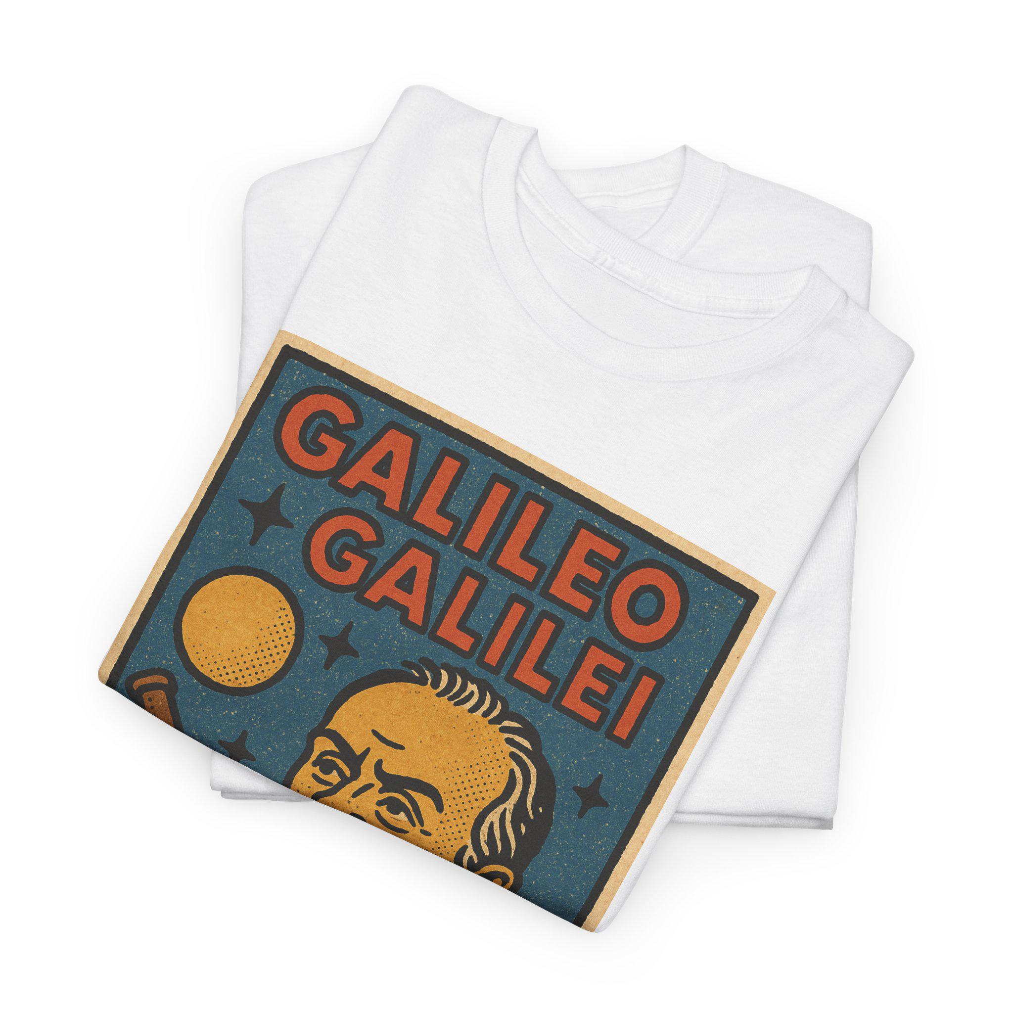 Galileo Galilei T-shirt: Retro Comic Style Astronomy Tee - Etsy