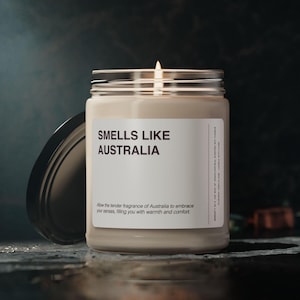 Australia Candle Gift Smells Like Australia Oceania Candle Souvenir Scented Soy Wax Candle Jar 9oz For Friend