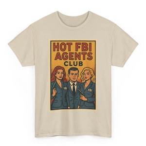 T-shirt BD rétro du FBI Agent Club unisexe | graphique vintage Agent fédéral | Un cadeau humoristique audacieux pour un combattant du crime | Style urbain