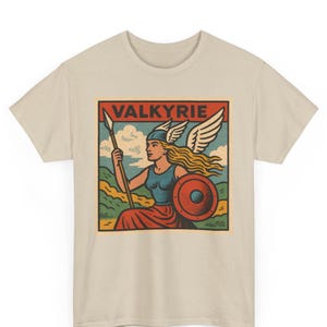 Valkyrie Comic T Shirt Unisex Retro Style | Norse Mythology Warrior Tee | Bold Fantasy Graphic Shirt | Gift for Him Her Viking Soul