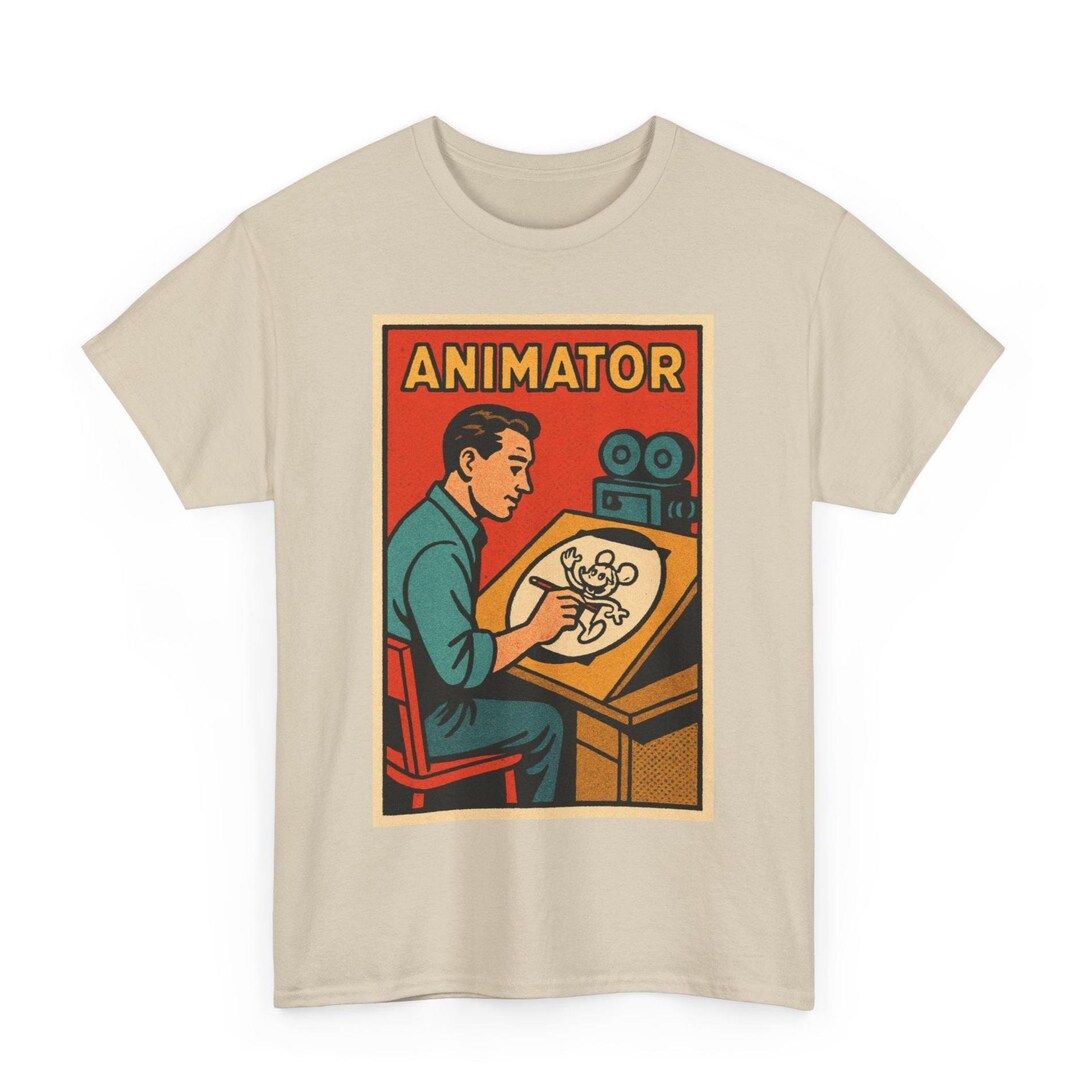 Retro Comic Animator T shirt Funny Cartoon Artist Tee Etsy retro-comic-animator-t-shirt-funny-cartoon-artist-tee-etsy