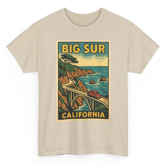Big Sur T-Shirt Unisex: Retro California Tee