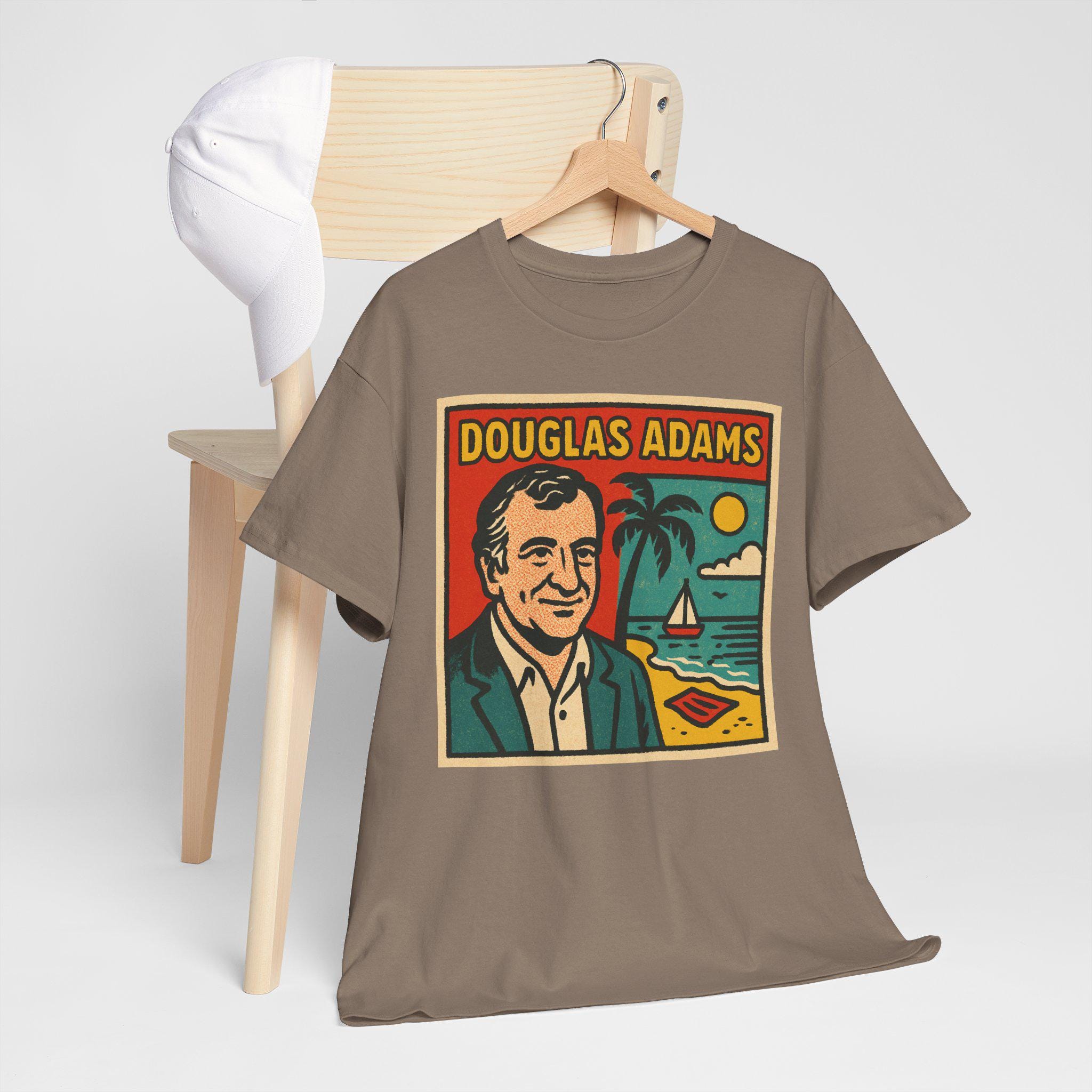 Women's T-Shirts [Out of Print] Douglas Adams / The Hitchhiker's Guide to the Galaxy Relaxed Fit Tee (Black) (Womens) L-1412_the-hitchhikers-guide-