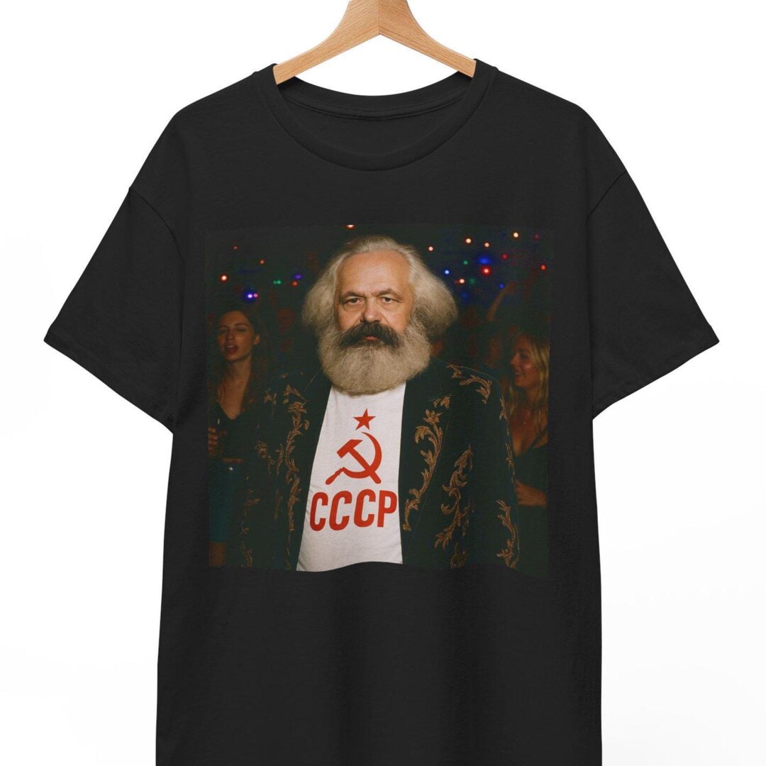 Maglietta divertente con meme di Karl Marx: maglietta vintage con