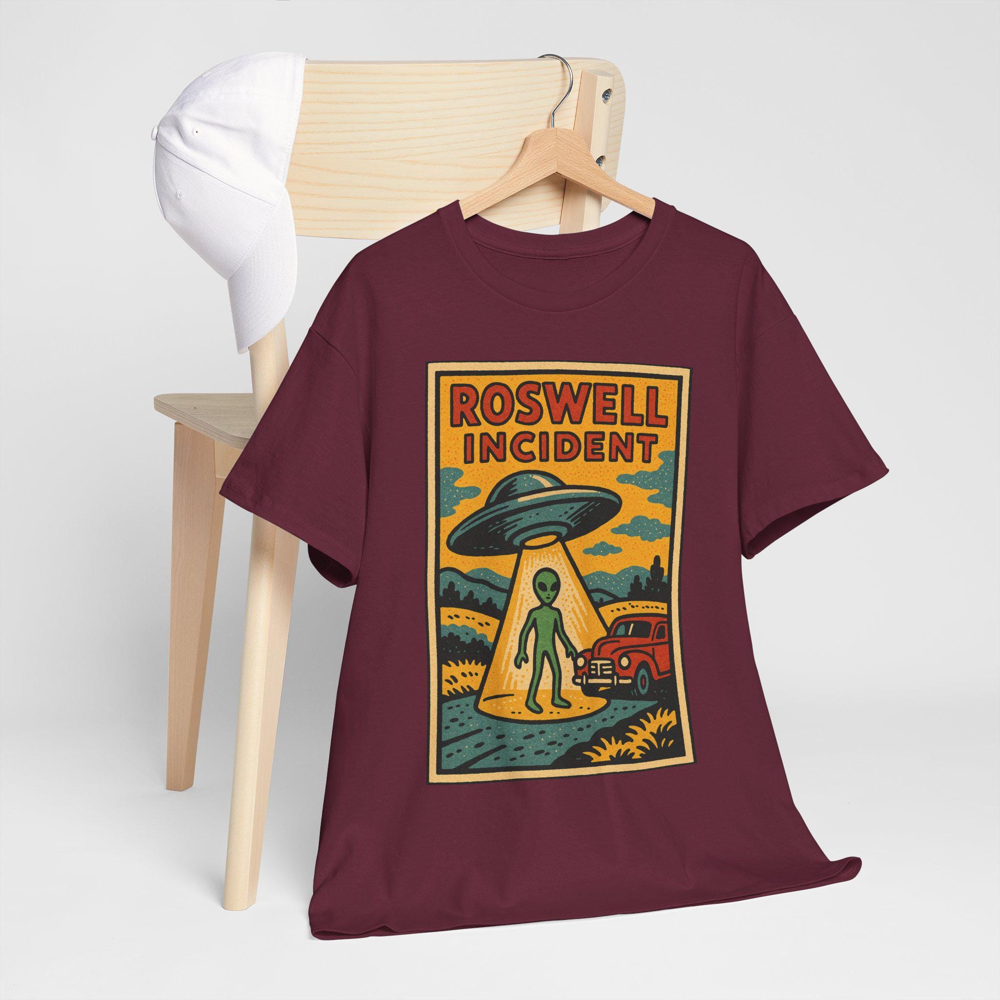 ロズウェル事件Tシャツ：レトロコミックUFO目撃Tシャツ - Etsy 日本