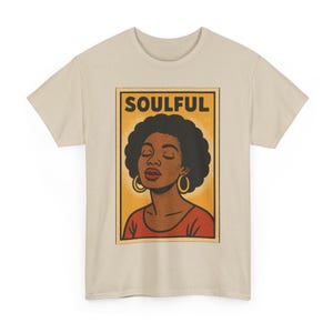Soulful T-Shirt: Retro Comic Style Mindful Living Tee