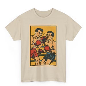 Boxing T Shirt Unisex | Retro Comic Style Fight Night Tee | Vintage Champion Graphic | Gift for Fighters, Trainers Boxing Fans