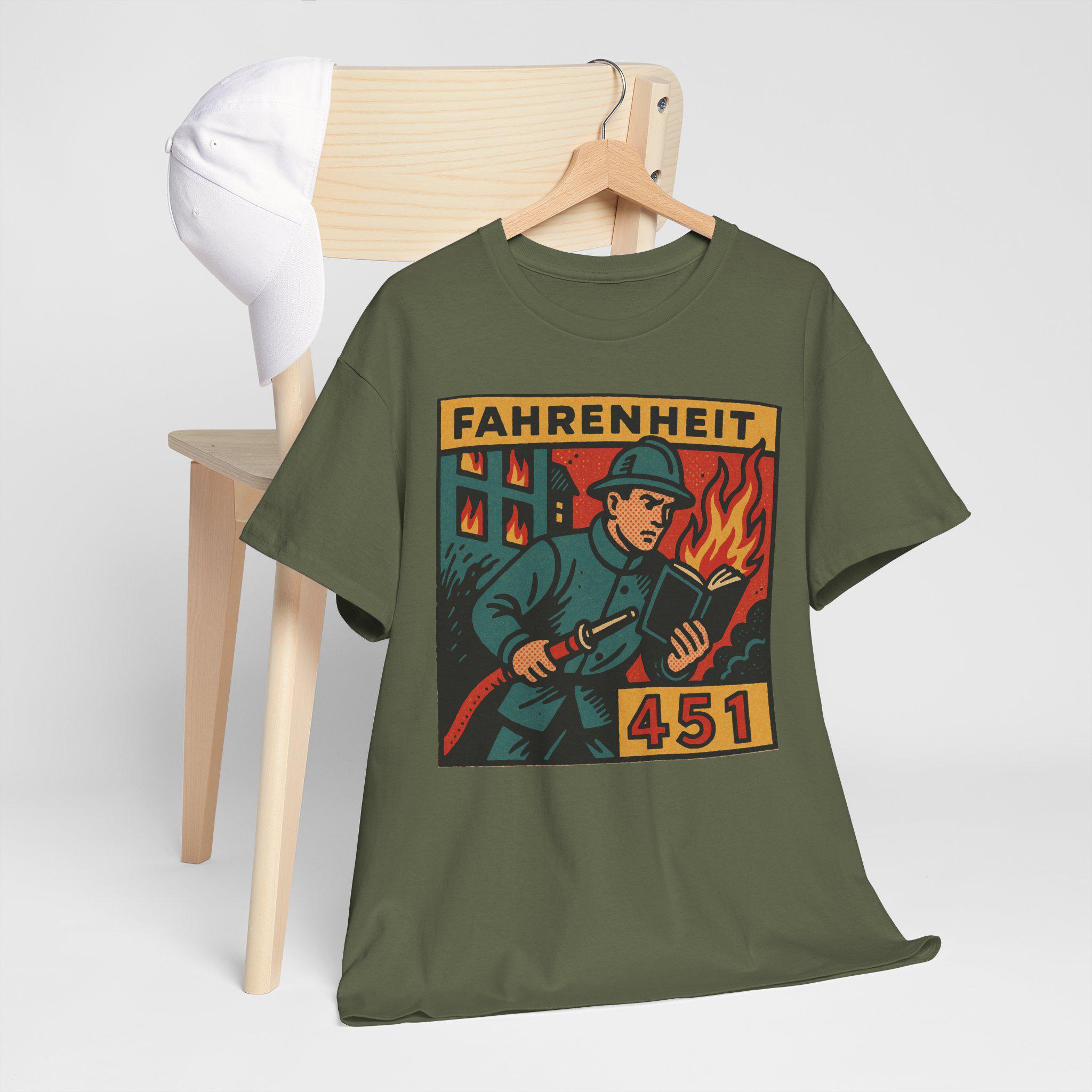 Fahrenheit 451 T-shirt: Retro Comic Book Lover Tee - Etsy