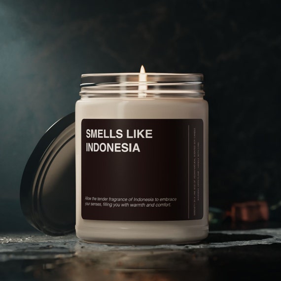 インドネシアの香り付き大豆ワックスキャンドル：インドネシアのお土産