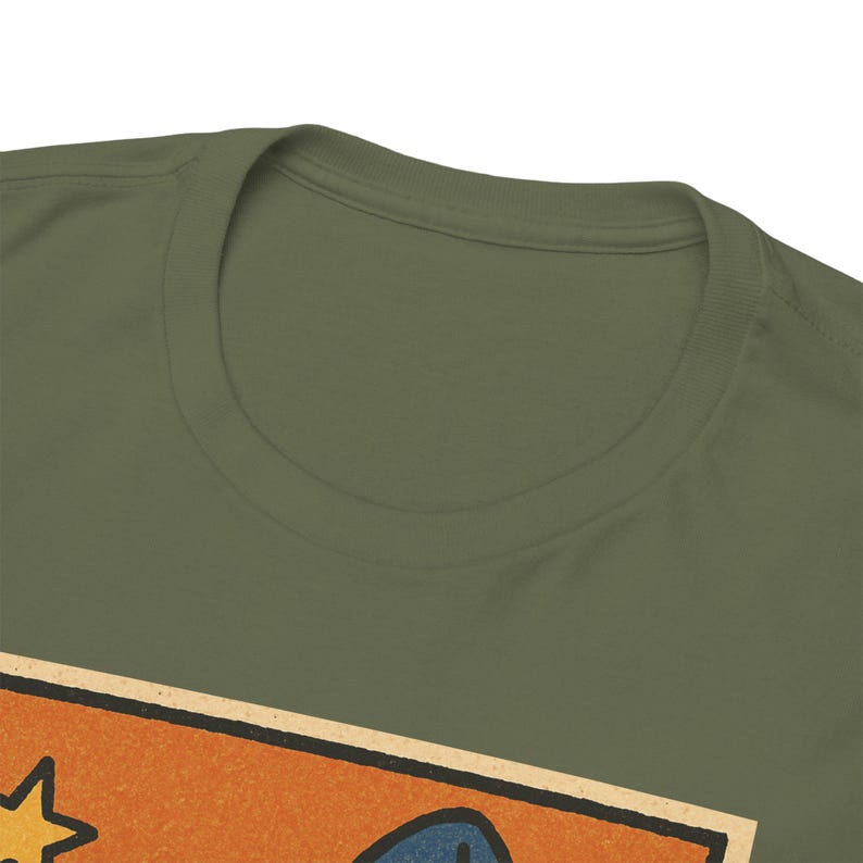 Wizard Yeti T-Shirt: Retro Comic Style Fantasy Tee Military Green