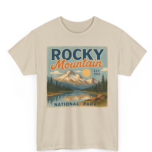 Rocky Mountains T-Shirt: Vintage Alpine Graphic Tee, Outdoor Adventure