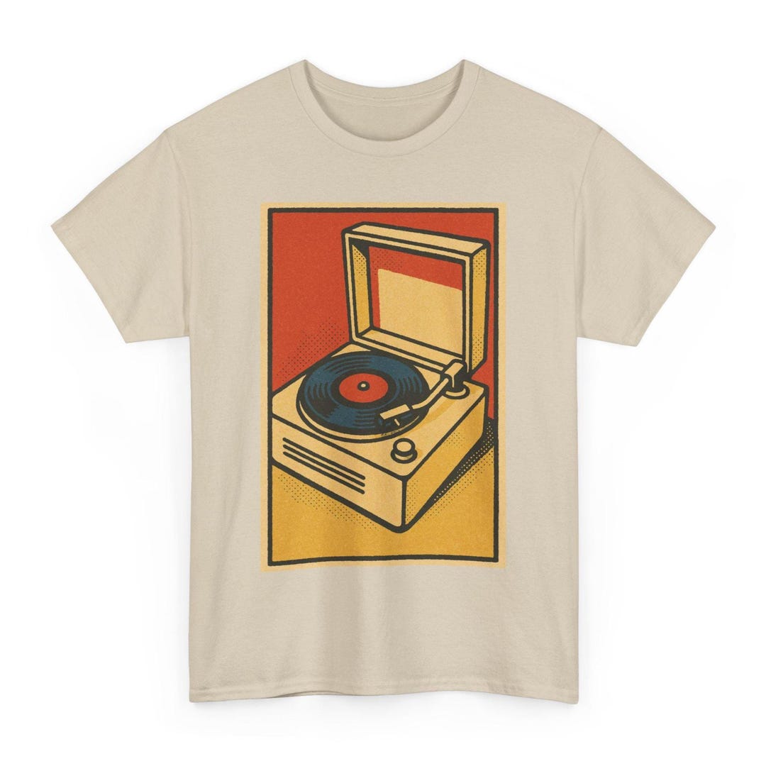 Retro Comic Turntable T-shirt: DJ Music, Vinyl Culture - Etsy