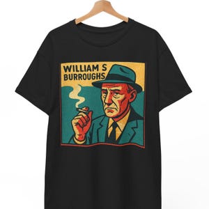 William S. Burroughs Retro Comic T-Shirt Unisex | Beat Generation Pop Art Tee | Vintage Literary Rebel Shirt | Gift for Him or Her Readers
