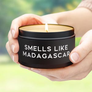 Madagascar Candle Gift Smells Like Madagascar Scented Tin Candle Coconut Soy Wax 4oz, 8oz