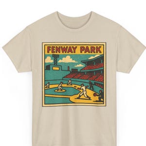 Fenway Park Retro Comic T-Shirt Unisex | Vintage Boston Baseball Pop Art Tee | Iconic Ballpark Graphic Shirt | Gift for Him or Her Fans