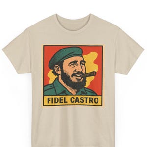 Fidel Castro Retro Comic T-Shirt Unisex | Vintage Cuban Revolution Pop Art Tee | Bold Political Graphic Shirt | Gift for Him or Her