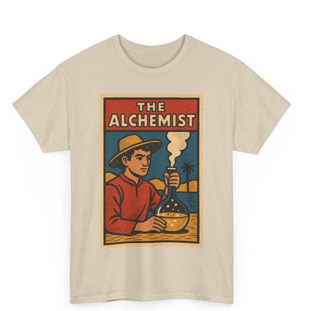The Alchemist T-shirt: Retro Comic Style Literary Graphic Tee - Etsy
