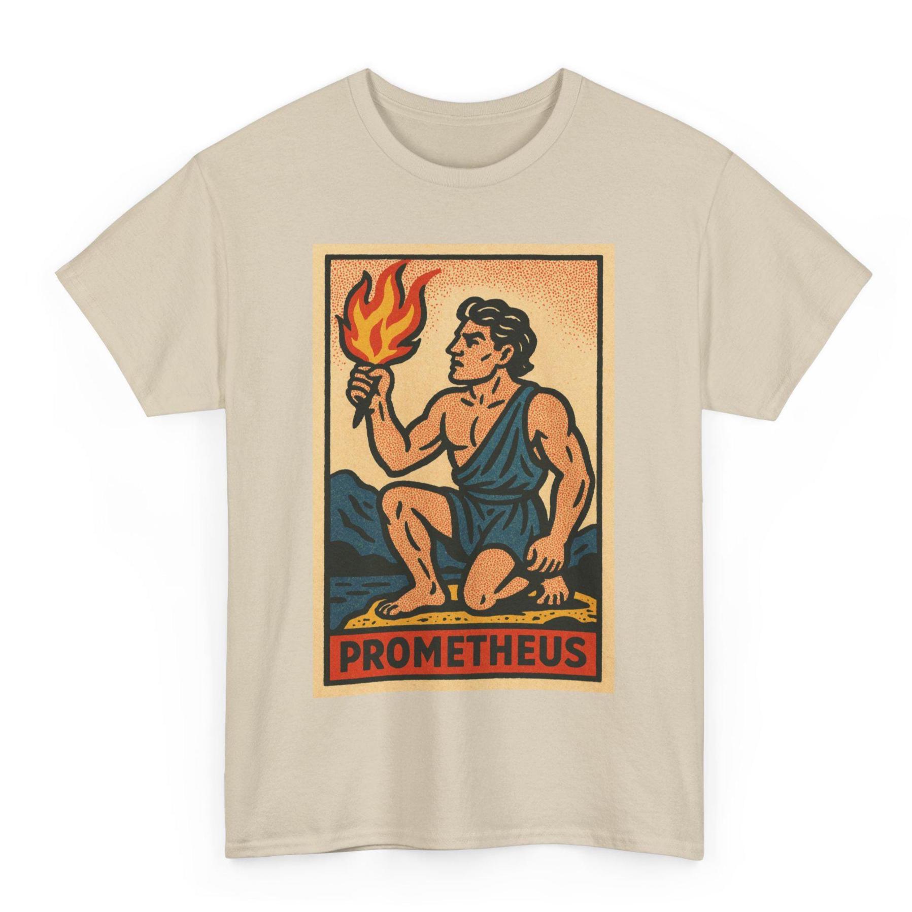 Prometheus Comic T-shirt: Vintage Greek Myth Graphic Tee - Etsy