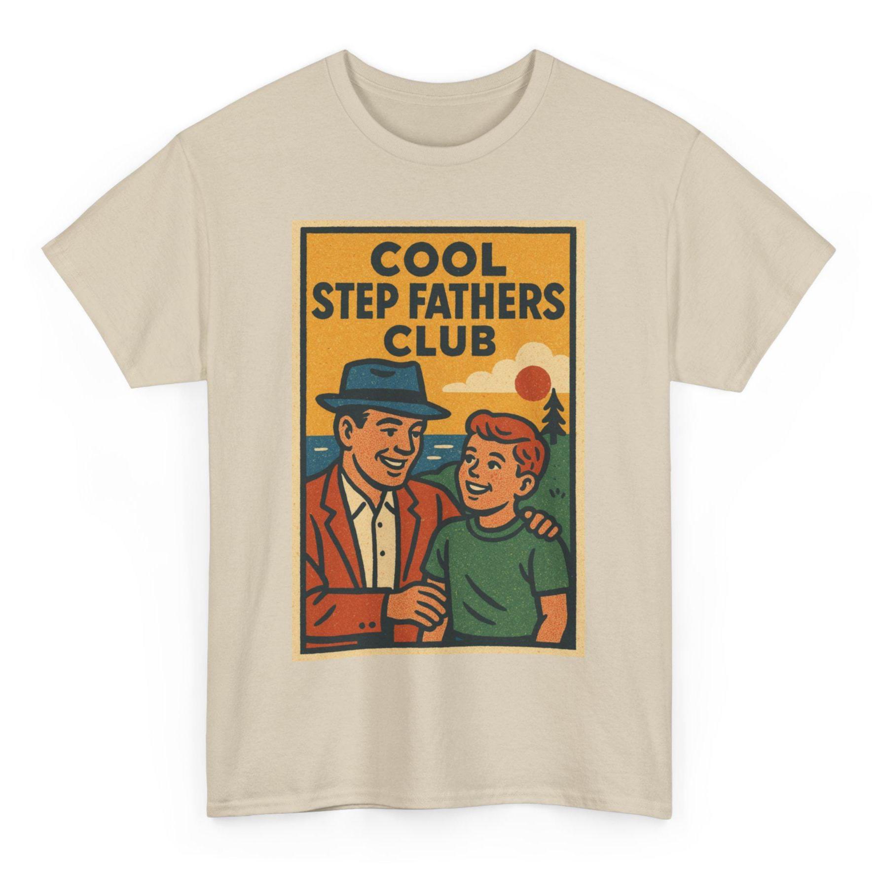 Cool Stepfathers Club T Shirt Unisex Retro Comic Style Bonus Dad Tee…