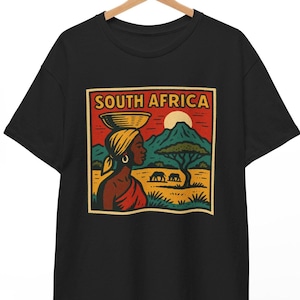 South Africa Comic Retro T Shirt, Vintage Graphic Tee For Men And Women, Unisex Cultural Pride Shirt, South African Heritage Gift, Nostalgic