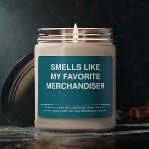 Smells Like My Favorite Merchandiser Candle - Scented Soy Wax Candle - 9oz Jar image 1