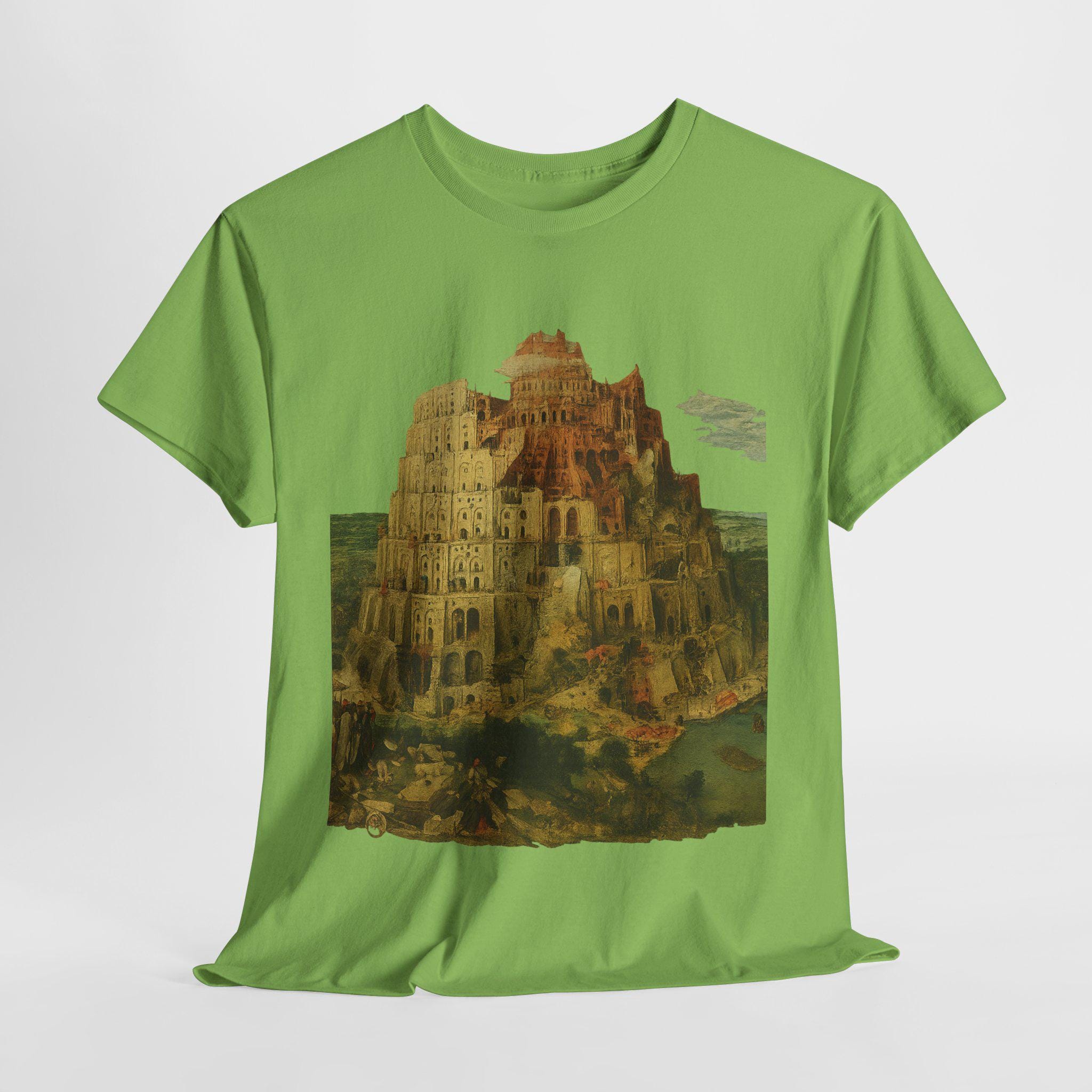 バベルの塔Tシャツ：ピーテル・ブリューゲル ルネサンス美術、聖書の