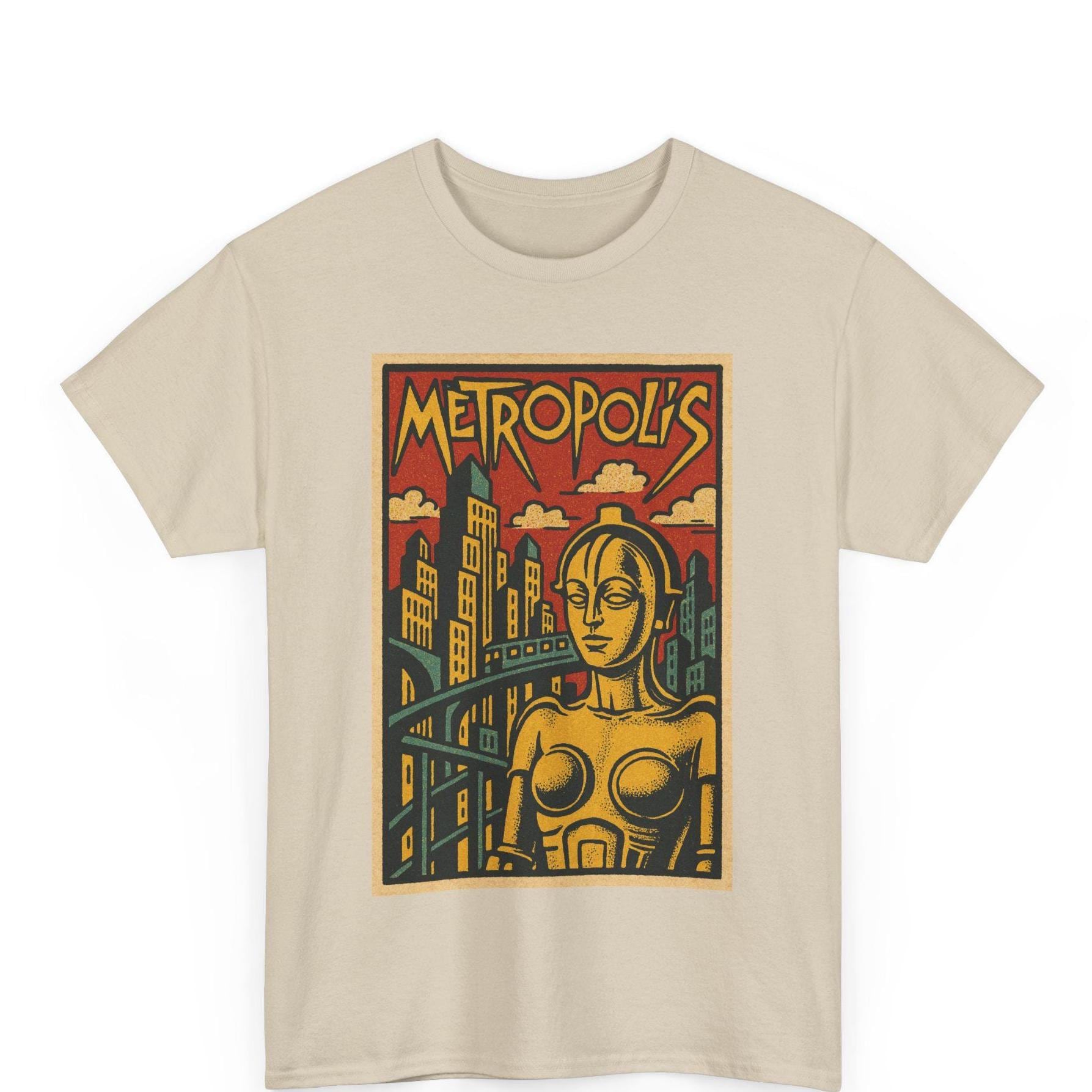 Metropoli T-Shirt Fritz Lang Fantascienza Classico Taglie S-XXXL Metropoli T-Shirt Fritz Lang Fantascienza Classico Taglie S-XXXL