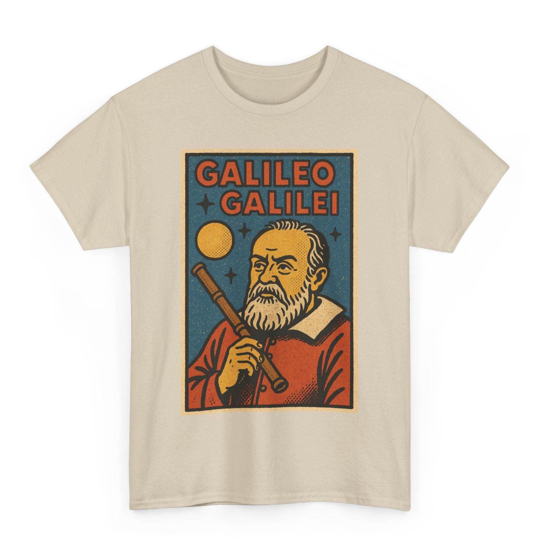 Galileo Galilei T-shirt: Retro Comic Style Astronomy Tee - Etsy
