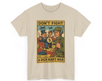 Anti-War Protest-T-shirt: politiek T-shirt voor activisten