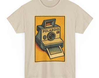 Retro Polaroid T-Shirt: Unisex Comic Style Camera Tee
