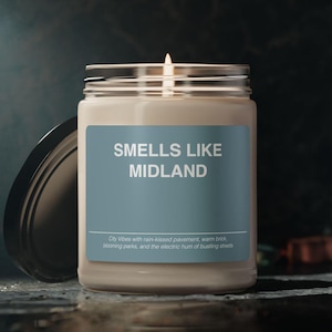 Midland Michigan Candle Gift Smells Like Midland Michigan Candle Souvenir Scented Soy Wax Candle Jar 9oz For Friend