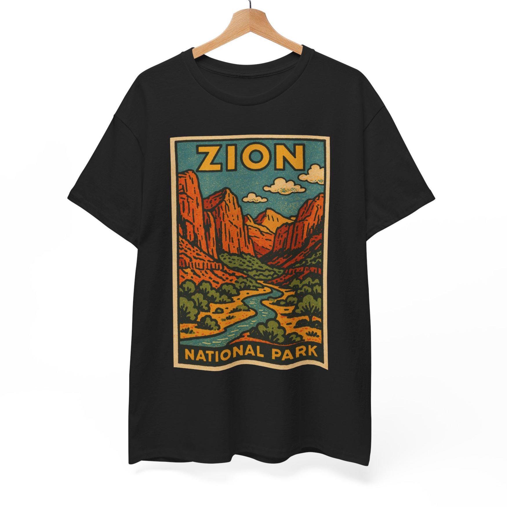 Zion National Park T-shirt: Retro Comic Utah Nature Adventure Tee