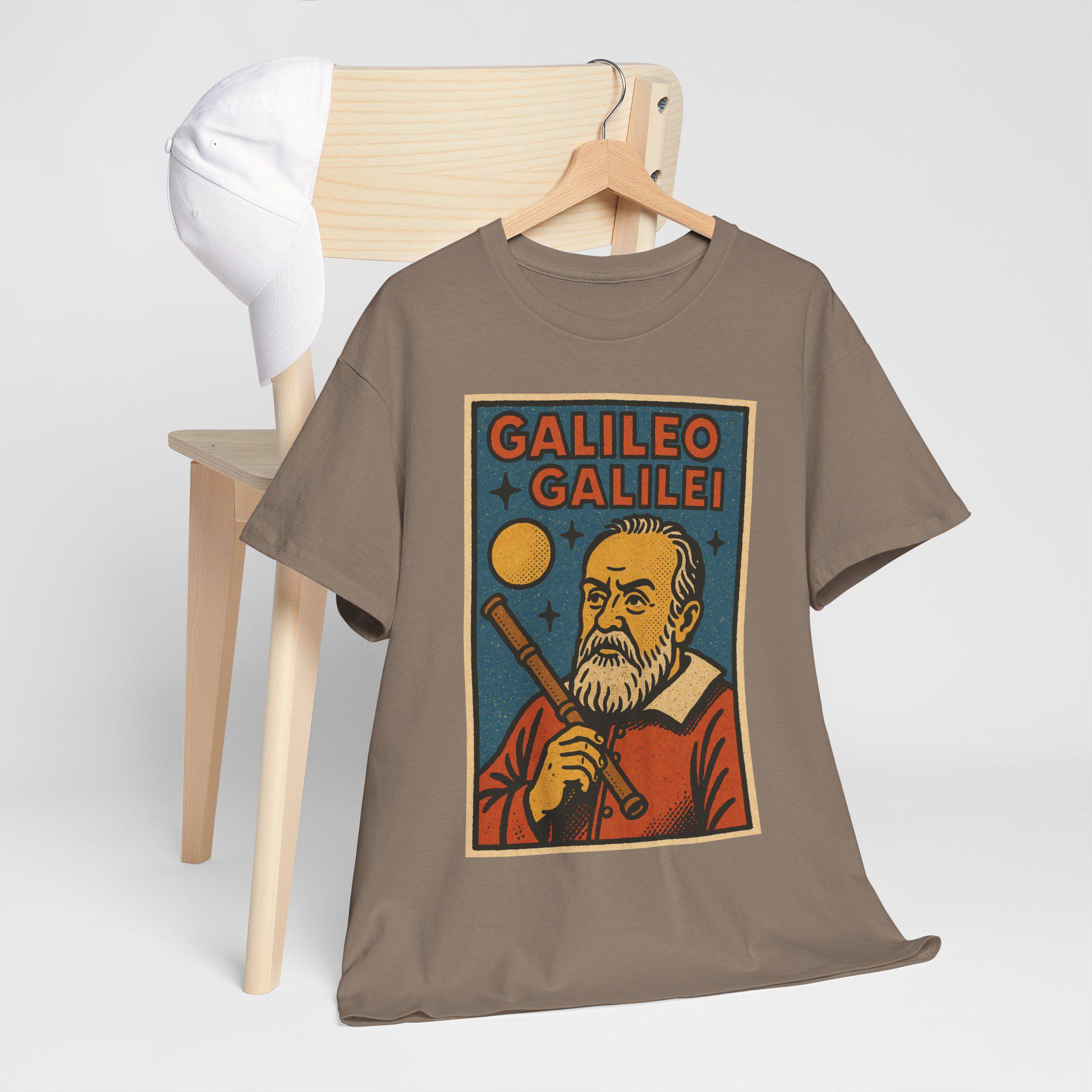 Galileo Galilei T-shirt: Retro Comic Style Astronomy Tee - Etsy