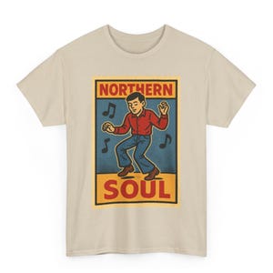 Northern Soul T Shirt Unisex | Retro Comic Style Mod Music Tee | Vintage Dance Hall Graphic | Gift for Soul Fans UK Music Lovers