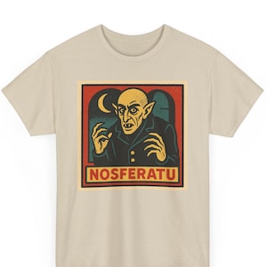 Nosferatu Comic T Shirt, Retro Vintage Horror Graphic Tee For Men And Women, Classic Vampire Movie Shirt, Gift For Horror Gothic Cinema Top