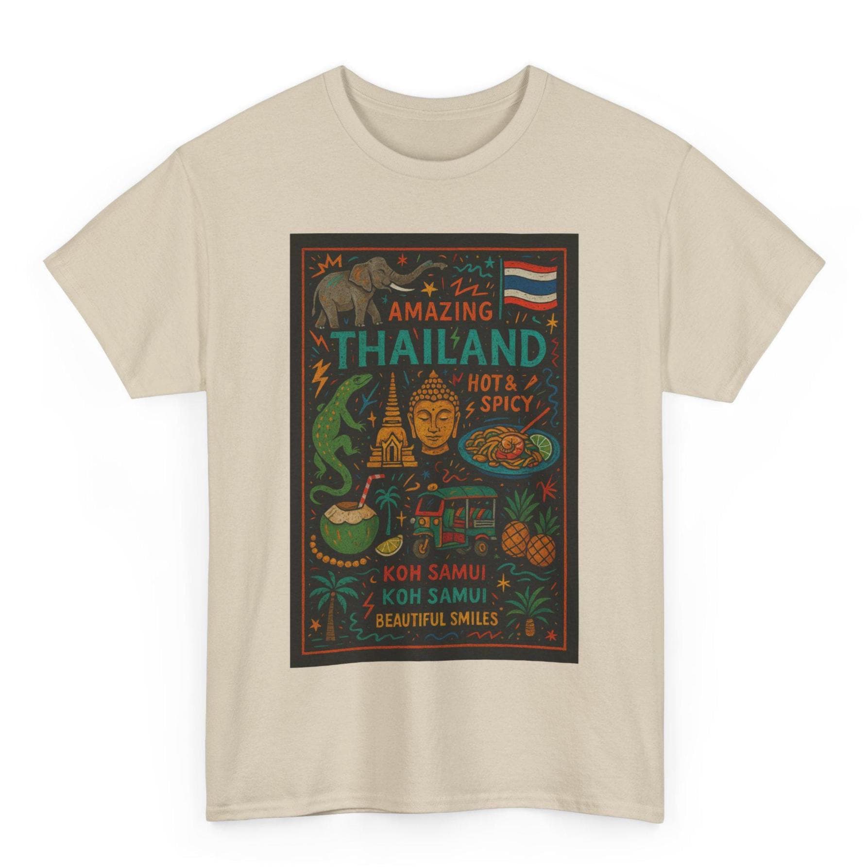 Thailand T Shirt Unisex | Vintage Bangkok Graphic Tee | Southeast