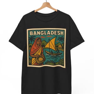 Bangladesh Retro Comic T-Shirt Unisex | Vintage South Asian Pop Art Graphic Tee | Bold Bengali Pride Shirt | Gift for Him or Her