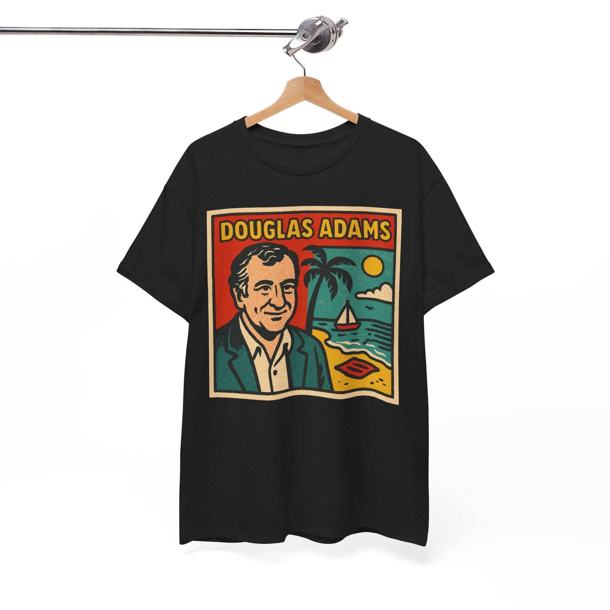 Women's T-Shirts [Out of Print] Douglas Adams / The Hitchhiker's Guide to the Galaxy Relaxed Fit Tee (Black) (Womens) The Hitchhiker's Guide to the Galaxy women's relaxed fit