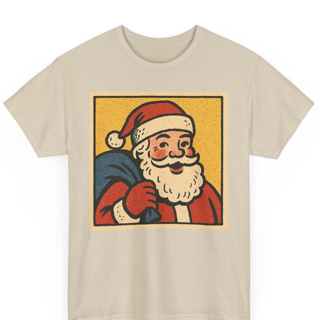 VINTAGE - 古着　ヴィンテージ　Tシャツ　ビックサイズ　クリスマス　サンタ　カラフル　派手 レトロサンタコミックTシャツ：ユニセックスヴィンテージクリスマス
