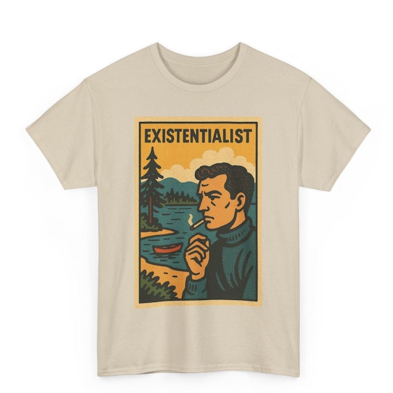 Existentialist Retro Comic T-Shirt: Absurdist Philosophy Graphic Tee