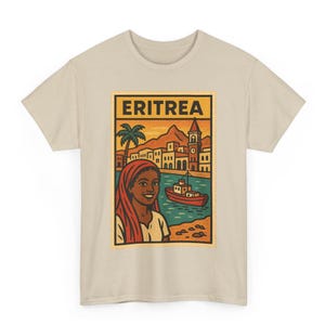 Eritrea Flag T-Shirt: Retro Comic Style, Eritrean Pride