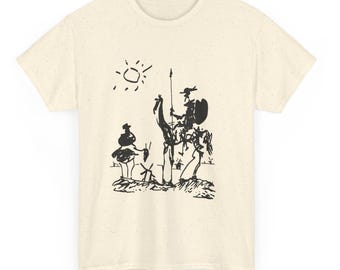 Don Quixote Picasso T Shirt Unisex | Iconic Line Art