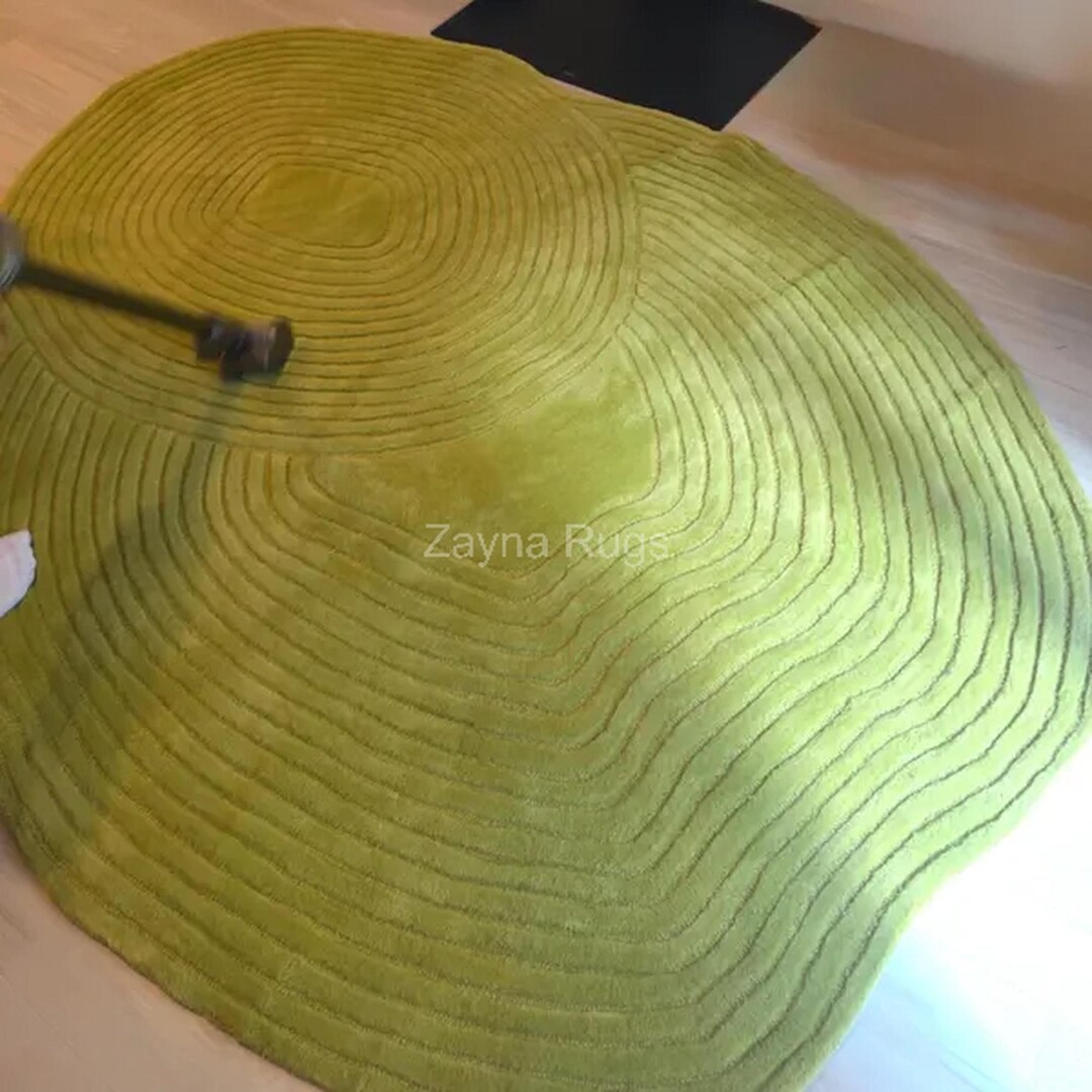 Hand-tufted Zen Wool Rug: Multi-color Modern Living Room Decor - Etsy
