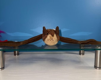 Wild Künstler braun Fledermaus Plüsch Stofftier 15,5 cm Körper 33 cm Spannweite