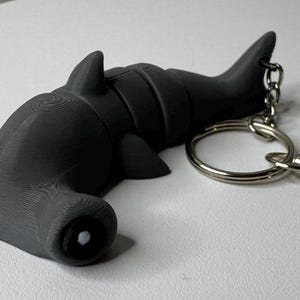 Hammerhead Shark keychain/backpack charm - Articulated 3D printed