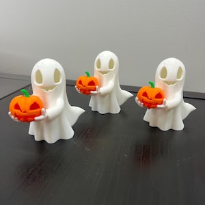 The Ghost Holding Pumpkin