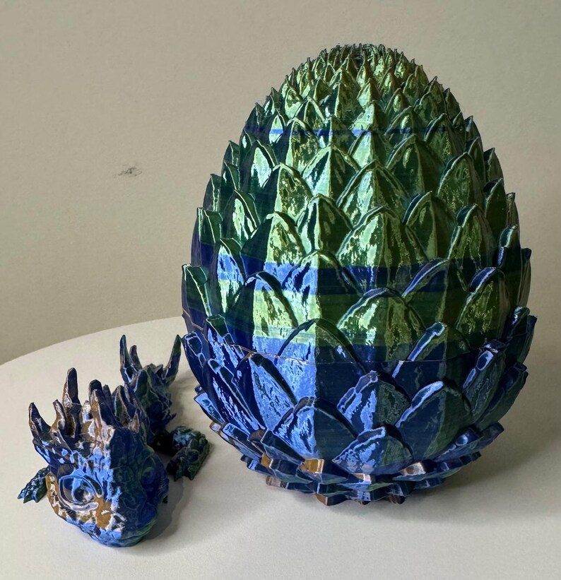 Dragon Baby Rocker Baby Rock Dragon 2 Pc Egg - Articulated 3D Printed - Etsy